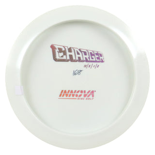 Innova Disc Golf Star Charger All White Bottom Stamp Driver 13/5/-1/2 Lavender Holo Stamp 168 grams