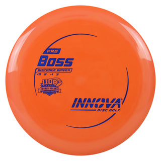 Innova Disc Golf Pro Boss Distance Driver 13/5/-1/3 Orange/Blue 173 grams
