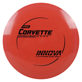Innova Disc Golf Pro Corvette Distance Driver 14/6/-1/2 Red/Black 172 grams