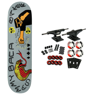 Baker Skateboard Complete Sammy Baca Going Down Grey 8.25" x 31.875"