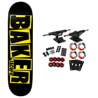 Baker Skateboard Complete Jacopo Carozzi Danger Black/Yellow 8.0" x 31.375"