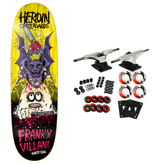 Heroin Skateboard Complete Franky Villani Guest Symmetrical (Assorted) Assorted 9.5" x 32.25"