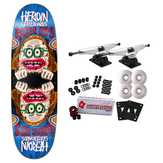 Heroin Skateboard Complete Auntie Razoregg (Assorted) Assorted 9.75" x 32.68"