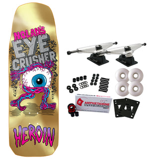 Heroin Skateboard Complete Nolan Houghton Eye Crusher Gold 10" x 30.85"