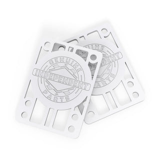 Independent Risers 1/8" White