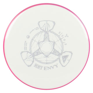 Axiom Disc Golf Neutron Envy Soft Putter 3/3/0/2 White/Pink Grey 170 grams