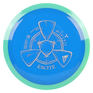 Axiom Disc Golf Neutron Excite Distance Driver 14.5/5.5/-2/2 Blue/Teal 172 grams