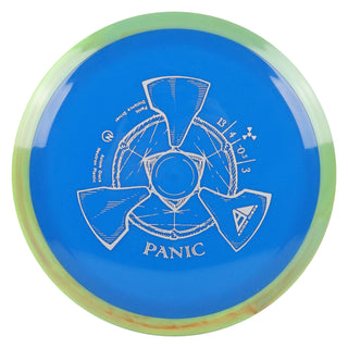 Axiom Disc Golf Neutron Panic Distance Driver 13/4/-0.5/3 Blue/Lime Orange 173 grams