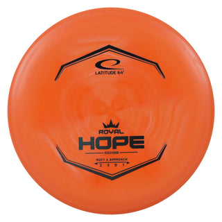Latitude 64 Disc Golf Putter Royal Sense Hope 2/3/0/1 Orange/Slate 173 grams
