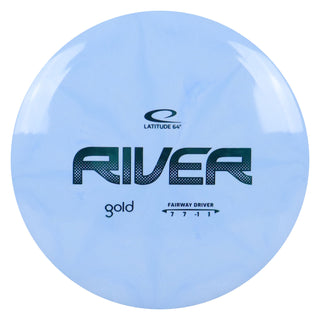 Latitude 64 Disc Golf Gold Burst River Fairway Driver 7/7/-1/1 Sky Blue/Turquoise 173 grams
