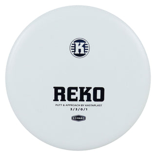 Kastaplast Disc Golf K3 Hard Reko Putter 3/3/0/1 Powder Blue/Blue 174 grams