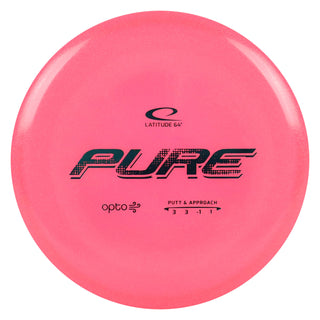 Latitude 64 Disc Golf Opto Air Pure Putter 3/3/-1/1 Pink/Turquoise 158 grams