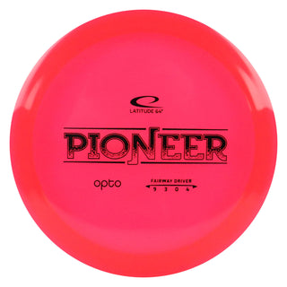 Latitude 64 Disc Golf Opto Pioneer Fairway Driver 9/3/0/4 Red/Black 175 grams