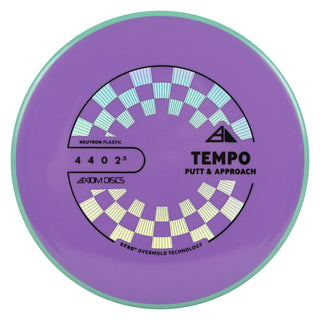 Axiom Discs Project Lab Coat Neutron Tempo Putter 4/4/0/2.5 Slate Purple/Teal 174 grams