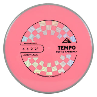 Axiom Discs Project Lab Coat Neutron Tempo Putter 4/4/0/2.5 Pink/Grey 174 grams