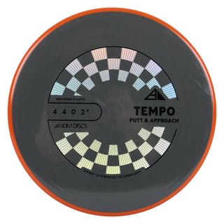 Axiom Discs Project Lab Coat Neutron Tempo Putter 4/4/0/2.5 Black/Orange 168 grams