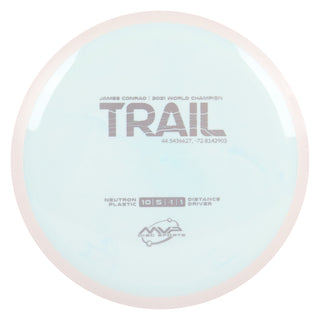 MVP Discs Sports Project Lab Coat James Conrad Neutron Trail Distance Driver 10/5/-1/1 Powder Blue 174 grams