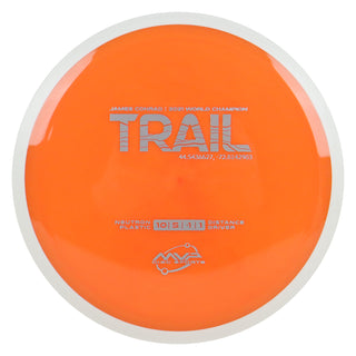 MVP Discs Sports Project Lab Coat James Conrad Neutron Trail Distance Driver 10/5/-1/1 Orange 168 grams