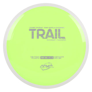 MVP Discs Sports Project Lab Coat James Conrad Neutron Trail Distance Driver 10/5/-1/1 Neon Green 173 grams