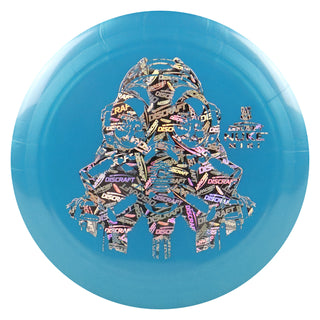 Discraft Disc Golf Big Z Nuke Mini 6" Thrower or Marker Blue/Discraft Holo