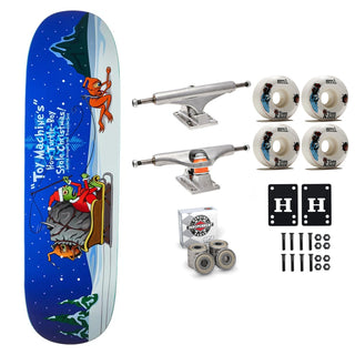 Toy Machine Skateboard Premium Complete Christmas 2025 8.75" x 32.75" Indy Trucks and Bearings, Sml Wheels