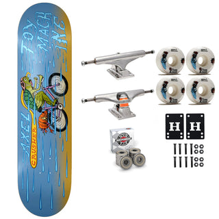Toy Machine Skateboard Premium Complete Axel Cyclist 8.25" x 31.63" Indy Trucks and Bearings, Sml Wheels