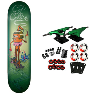 Toy Machine Skateboard Complete Collins Sect Girl 8.5" x 32"