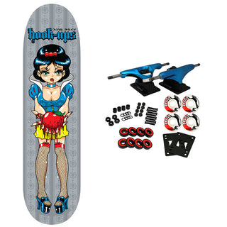 Hook Ups Skateboard Complete Evil Snow White 8.25" x 32.25"