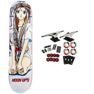 Hook Ups Skateboard Complete 30 Year Anniversary Belldandy 7.3" x 31"