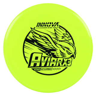 Innova Disc Golf Star AviarX3 Putting Disc 3/2/0/3 DayGlo/Black 172 grams