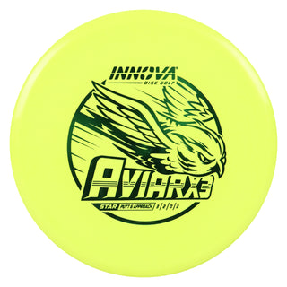 Innova Disc Golf Star AviarX3 Putting Disc 3/2/0/3 Yellow/Green 170 grams