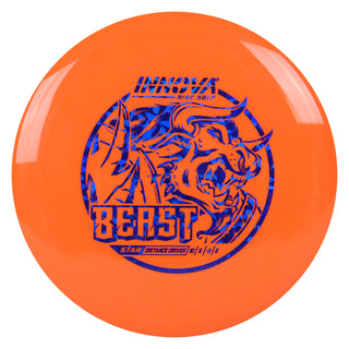 Innova Disc Golf Star Beast Distance Driver 10/5/-2/2 Orange/Navy Shatter 173 grams