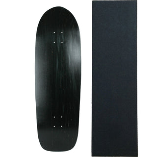 Moose Old School Deck 10" x 33" Stained Black with Griptape