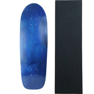 Moose Old School Deck 10" x 33" Stained Blue with Griptape