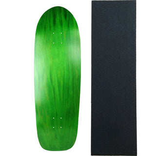 Moose Old School Deck 10" x 33" Stained Green with Griptape