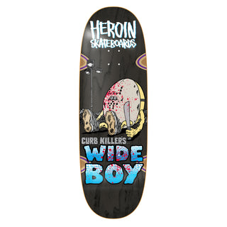 Heroin Skateboard Deck Curb Killer Wide Boy 10.75" x 32.4" Assorted Colors