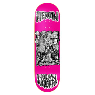 Heroin Skateboard Deck Nolan Houghton Allegory of Fear 9.5" x 32"
