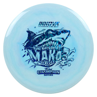 Innova Disc Golf Team Champion Series Kona Montgomery Star Mako3 5/5/0/0 Sky Blue/Blue Scales 180 grams