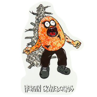 Heroin Skateboards Sticker 28 Eggs Later 4" x 6"
