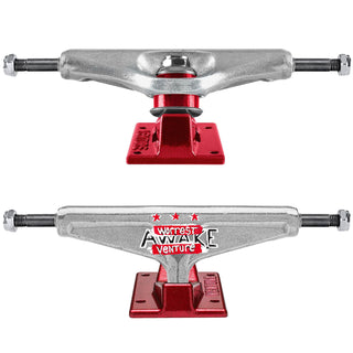 Venture Skateboard Trucks V-Light Bobby Worrest Awake Silver/Red 5.0 Low (7.75")