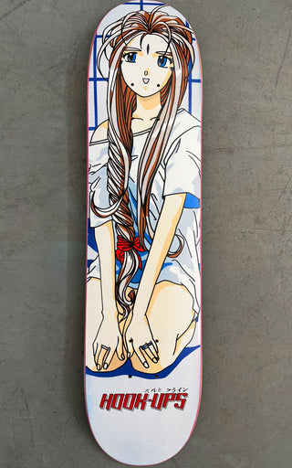 Hook Ups Skateboard Deck 30 Year Anniversary Belldandy 7.3" x 31"