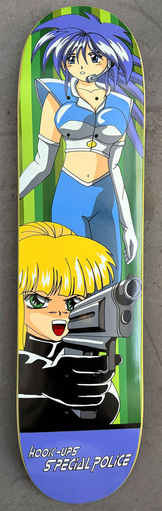 Hook Ups Skateboard Deck 30 Year Anniversary Special Police 7.5" x 31"