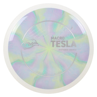 MVP Disc Sports Project Lab Coat Macro Tesla Disc Golf Marker/Thrower - Cosmic Neutron Lime Pink