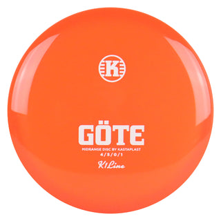 Kastaplast Disc Golf K1 Gote Midrange 4/5/0/1 Clear Orange/White 175 grams