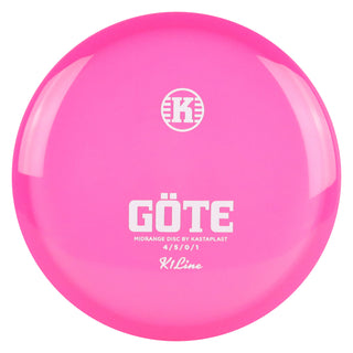 Kastaplast Disc Golf K1 Gote Midrange 4/5/0/1 Clear Pink/White 176 grams
