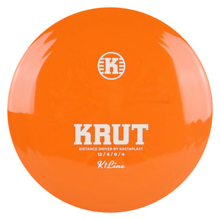 Kastaplast Disc Golf K1 Krut Distance Driver 12/4/0/4 Orange/White 174 grams