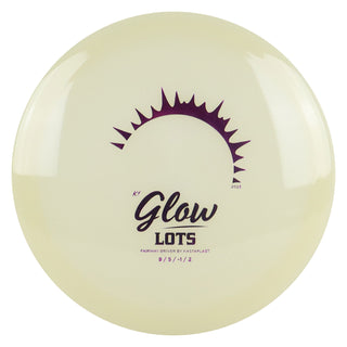 Kastaplast Disc Golf K1 Glow Lots Fairway Driver 9/5/-1/2 Glow/Purple 173 grams