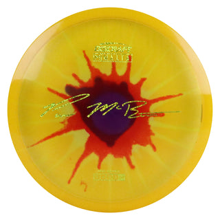 Discraft Disc Golf Paul McBeth Z Line Fly Dye Malta Midrange 5/4/1/3 Red Splat Mango/Gold Shimmer 173-174g