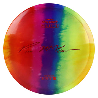 Discraft Disc Golf Paul McBeth Z Line Fly Dye Malta Midrange 5/4/1/3 Rainbow/Red Weave 173-174g
