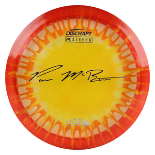 Discraft Disc Golf Paul McBeth Z Line Fly Dye Athena Fairway Driver 7/5/0/2 Yellow Splat Orange/Oil Slick 170-172g
